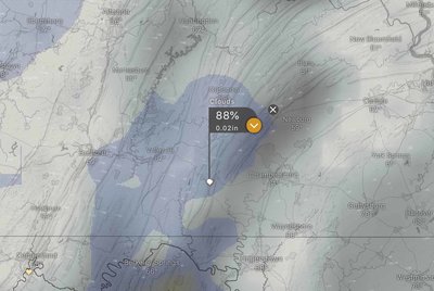 Windy's Euro Model forecast for 3pm