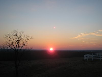 Sunset at Taylor Farm.