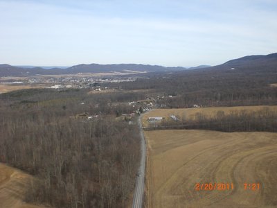 Looking north along 7th Street.