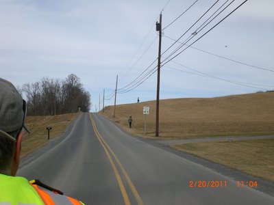 The scene at the south end of the LZ.