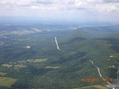 Looking down Rt. 30.