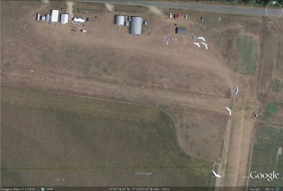 Google Earth of Blue Sky on July 3,2010