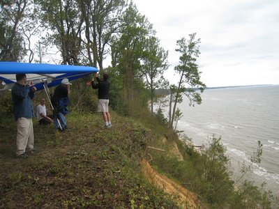 Back up top, Glen H preparing to launch.