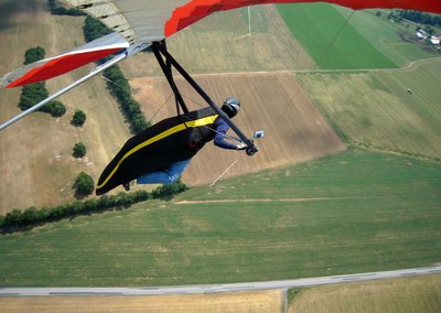 Burning off altitude while watching the tree line leaves for wind direction and thermal turbulence