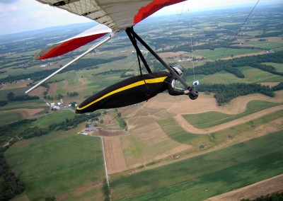 Searching for a suitable landing field