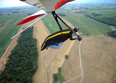 At the north/downwind end of my LZ with a quarter crosswind