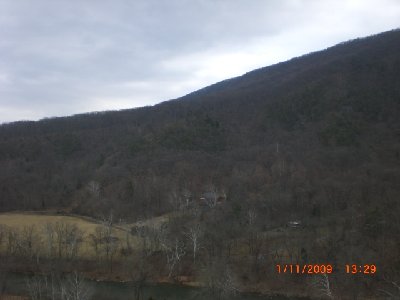 On base facing Cox Ridge.