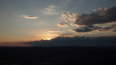 Watching a great sunset from the ramp.