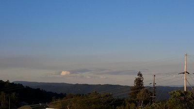 Wave clouds downwind