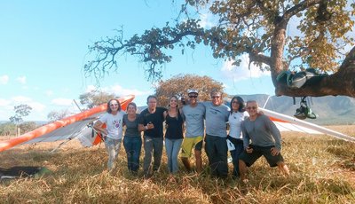 Glaci (RS), Cláudia (Uruguay), Piero (Uruguay), Carla (DF), Beto (DF), Walt (USA), Katie (RJ), Miguel (RJ)