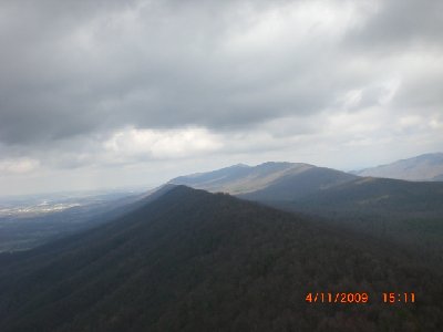 Looking north towards the reservoir.