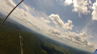 Charlie's firecloud, from the air!