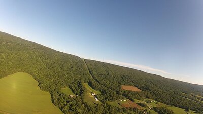 In the video, it's almost like there's a &quot;green glory&quot; around my glider's shadow, similar to a rainbow glory when your shadow falls on a cloud. Best frame I could get, given the resolution of my (old) GoPro.