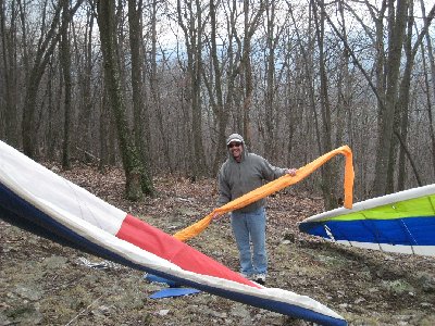 Shawn sets up for his (last?) flight at Woodstock