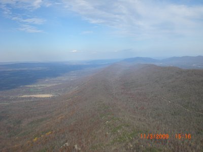 Looking down Little Fort Valley.