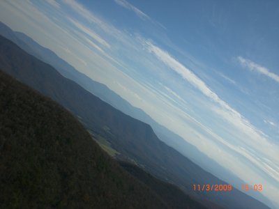 Waonaze Peak on the left, Kennedy Peak in the center, 40 degree left bank.