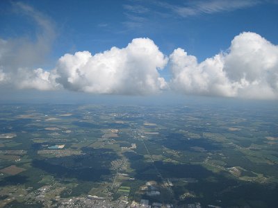 The view from 'base, looking SSE towards Cape Henlopen.