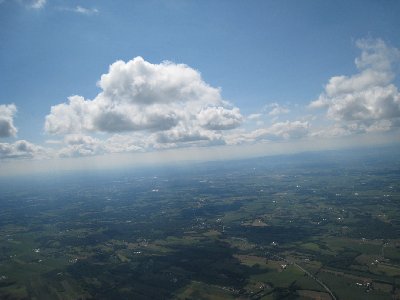 Clouds forming upwind of the High Rock LZ