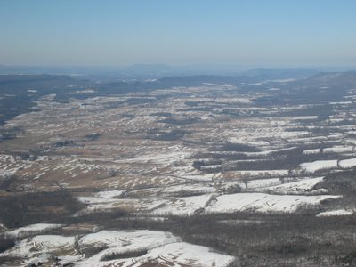 Looking north back towards McConnellsburg