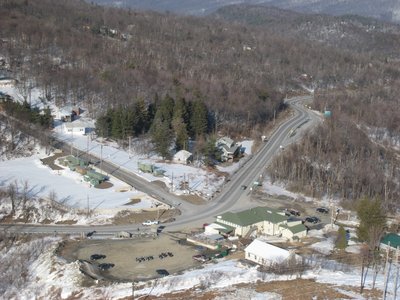 View of the Mountain House. Soon that lot will be filled with bikes!