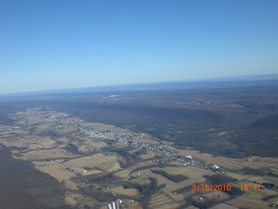 The towns of Valley View and Hegins along Rt. 25.