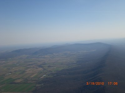 Looking south down the spine of Cove Mountain.