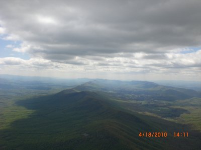 Looking SW along the second ridge.