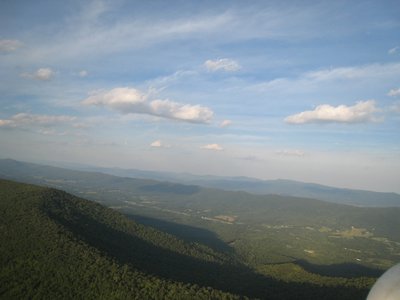 Above Waonaze, looking back at the leeside ridge.