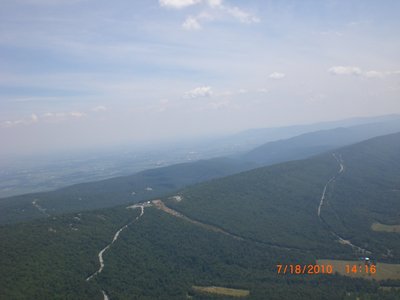 Looking back at launch from an upwind perch.