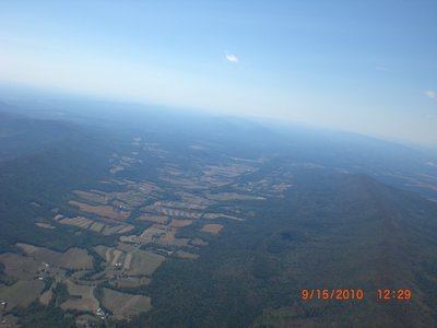 Drifting OTB, looking south down the Rt. 456 valley.