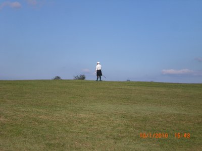 Old style golfer.