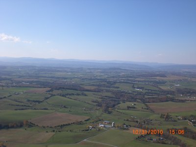 Over potential LZs.  I landed just before the gravel road in the foreground.