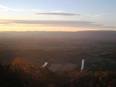 View of the valley near sunset (from the tower).