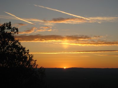 And then the sun slips below the upwind ridge.